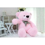 5 Feet Pink Big Smile Bow Teddy Bear